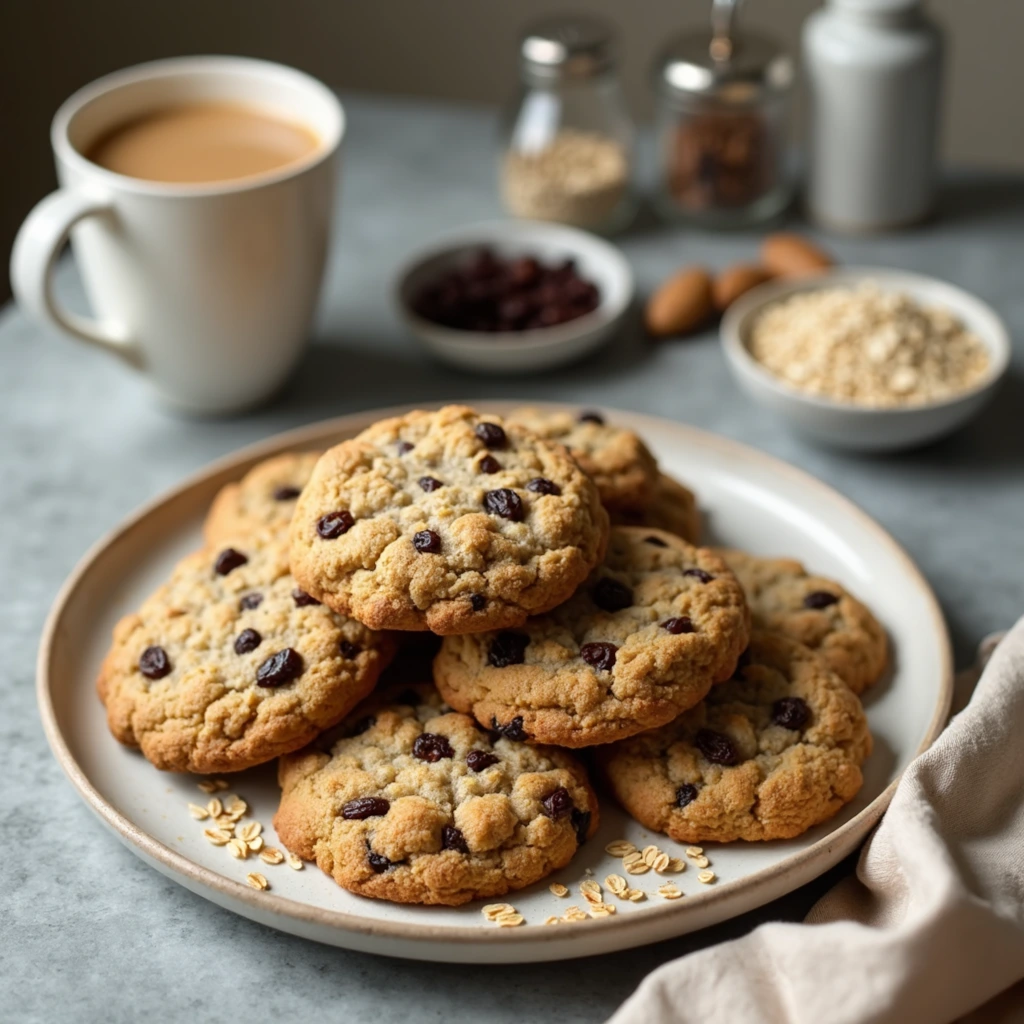 chocolate chip cookies with powdered sugar