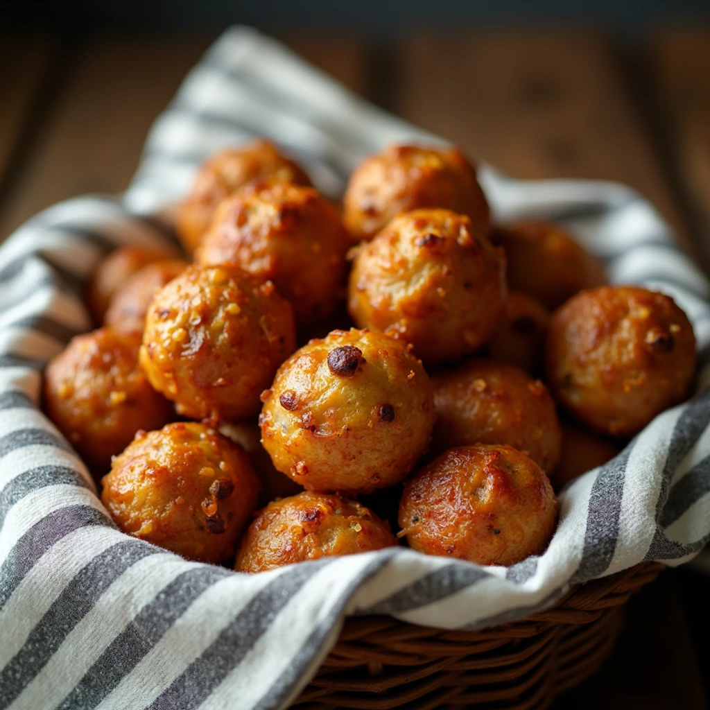  Homemade Egg Sausage and 4 Cheese Breakfast Bites