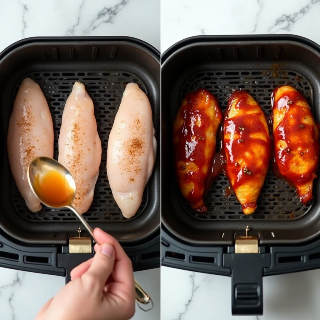 air fryer frozen chicken breast