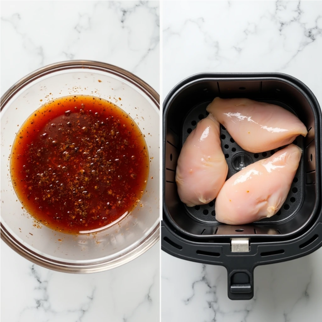 air fryer frozen chicken breast