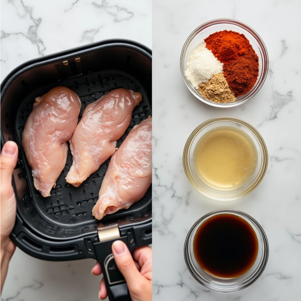 air fryer frozen chicken breast