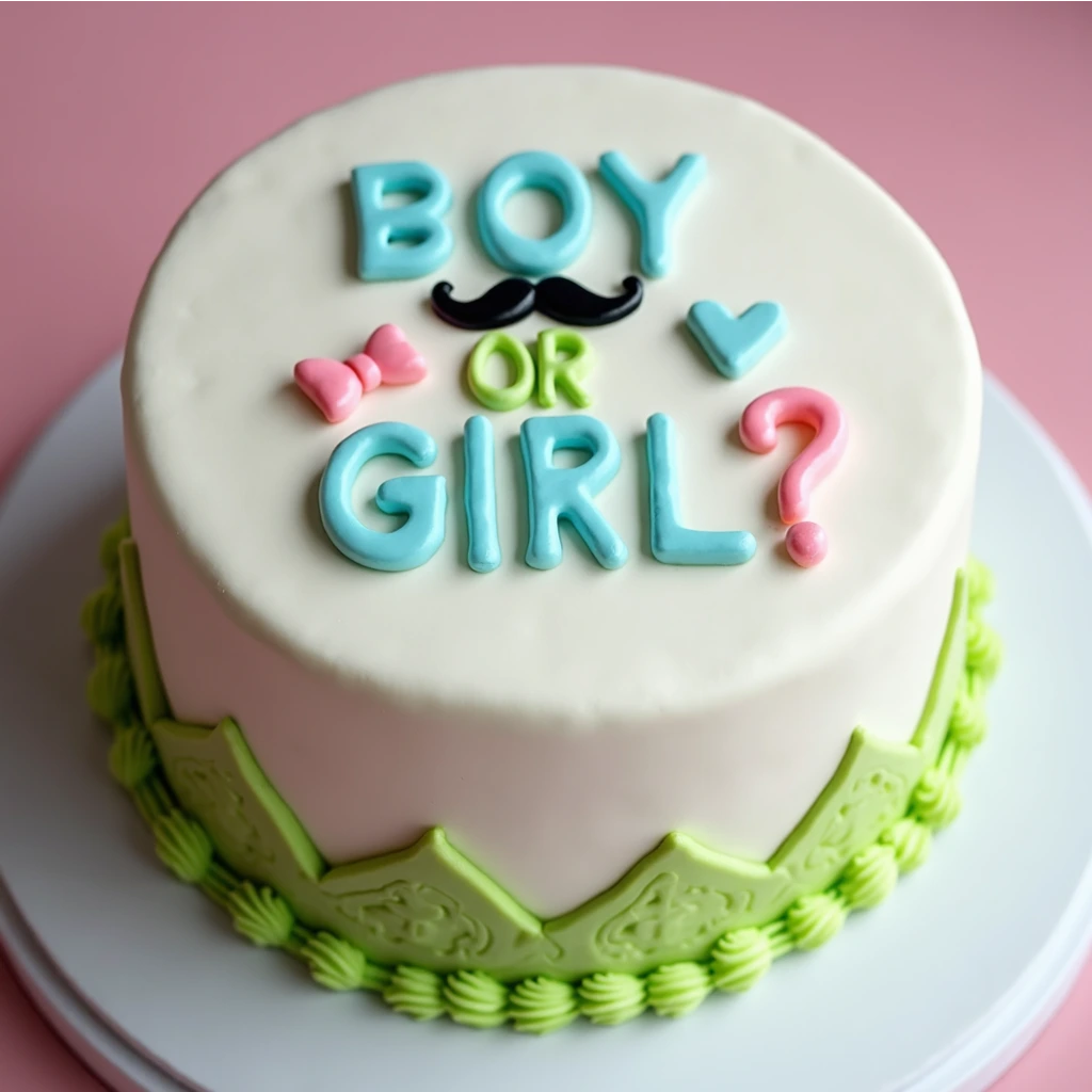 Gender Reveal Cake